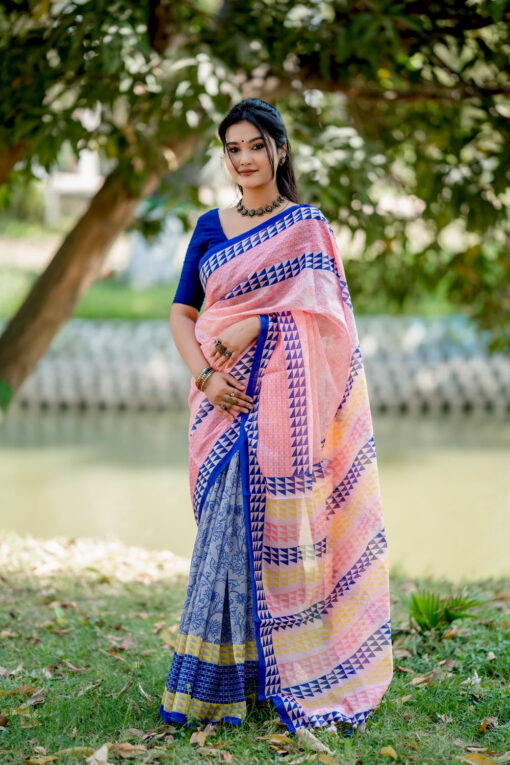 Borno  | Tangail Silk Saree - Image 4