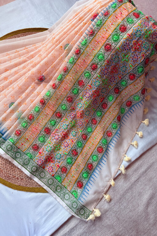 Bihari | Cotton Silk Blockprint Saree - Image 4