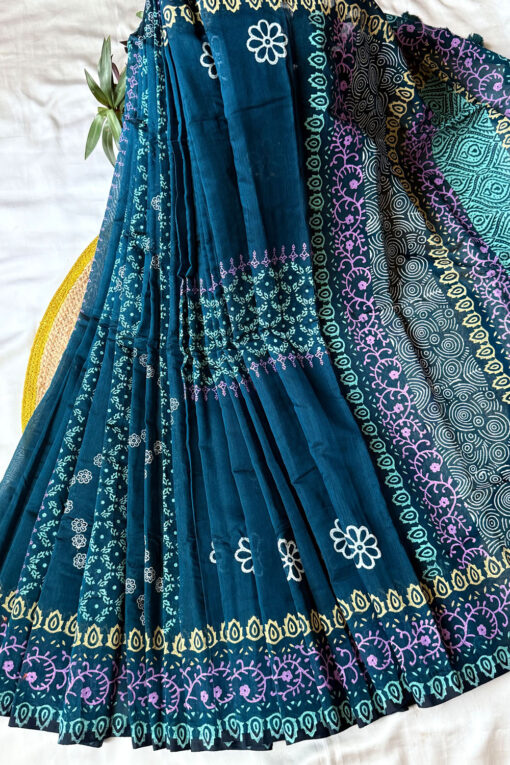 Shondhorjo | Cotton Silk Blockprint Saree