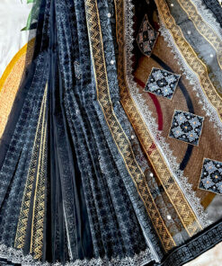 Kajol Lota | Blockprint Embroidery Saree