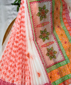 Shuvo | Blockprint Embroidery Saree