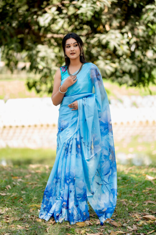 Sea beach | Tangail Silk Saree - Image 6