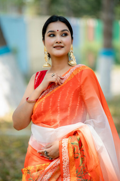 Gadha  | Tangail Silk Saree - Image 4