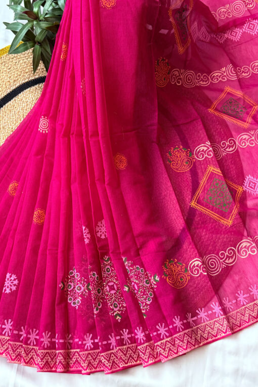Queen | Cotton Silk Blockprint Saree