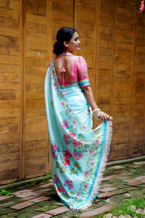 Chandralekha | Susmita Glossy Silk Saree - Image 2