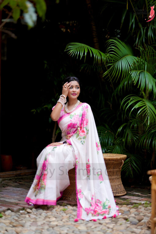Golap | Susmita Glossy Silk Saree - Image 5