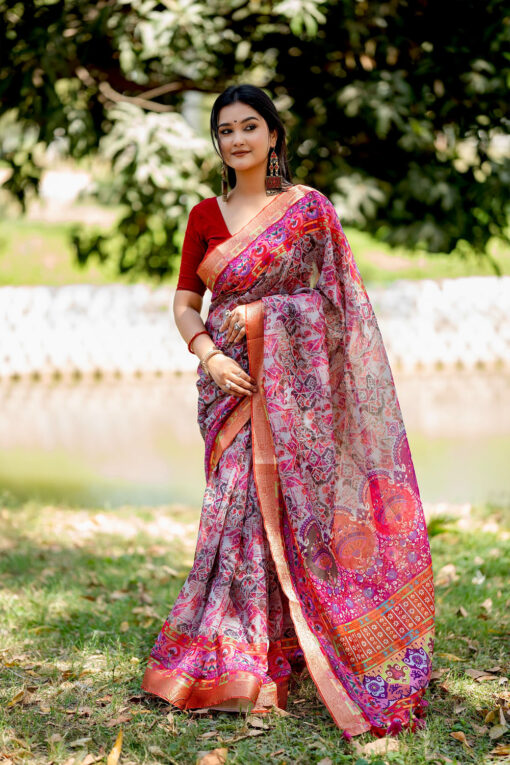 Pinkish | Katan Border Design - Image 5