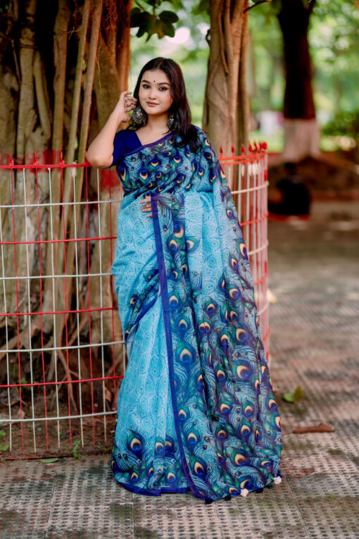 Akashi Peacock | Susmita Silk Saree - Image 2