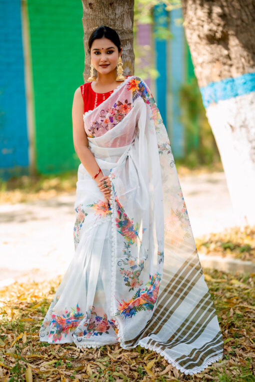 Rongdhonu  | Tangail Silk Saree - Image 4
