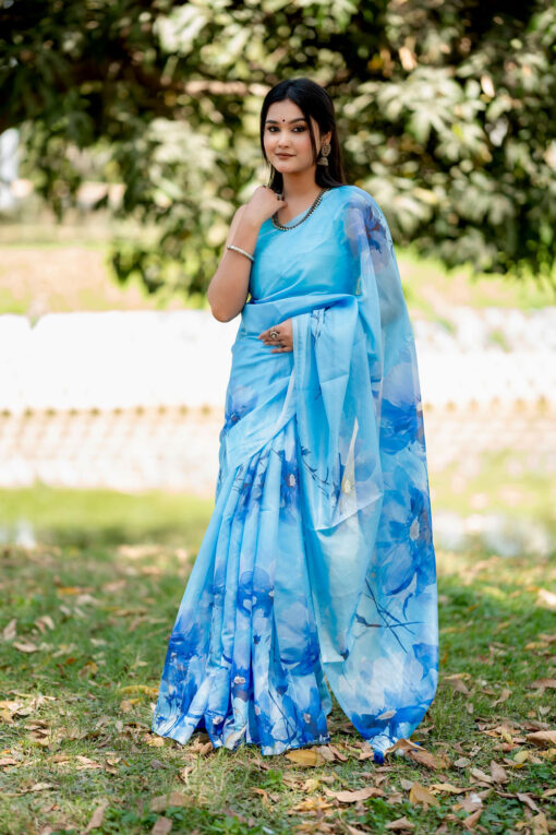 Sea beach | Tangail Silk Saree - Image 5