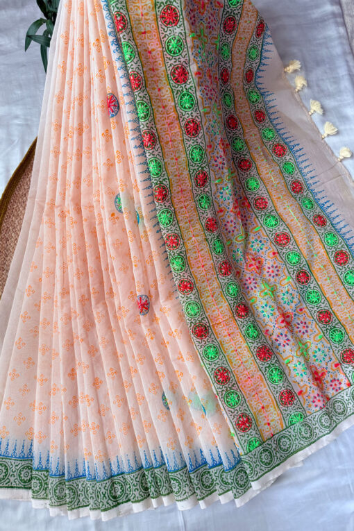 Bihari | Cotton Silk Blockprint Saree
