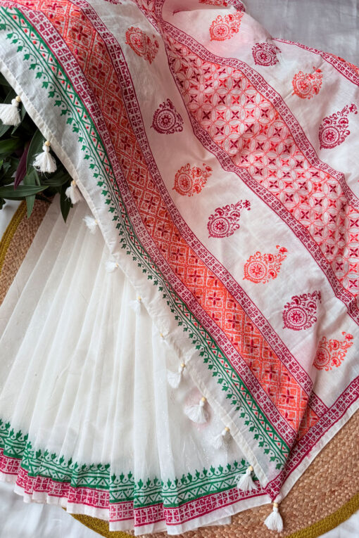 Shurvo | Handwork Blockprint Saree - Image 3