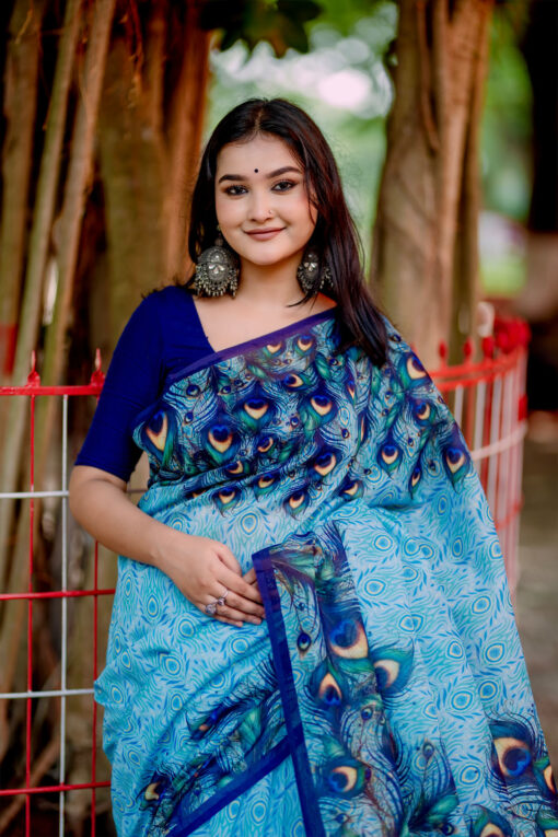 Akashi Peacock | Susmita Silk Saree - Image 4