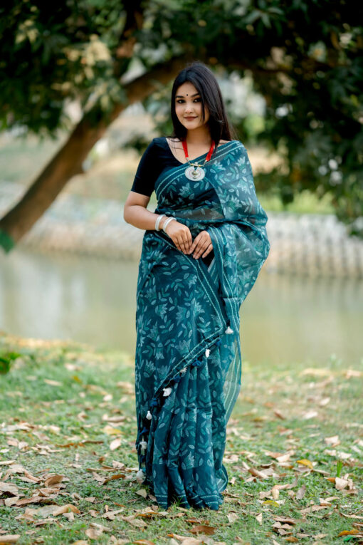 Nakshi  | Tangail Silk Saree - Image 4