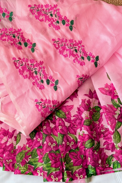 Baganbilash Embroidery |  Tangail Silk Saree