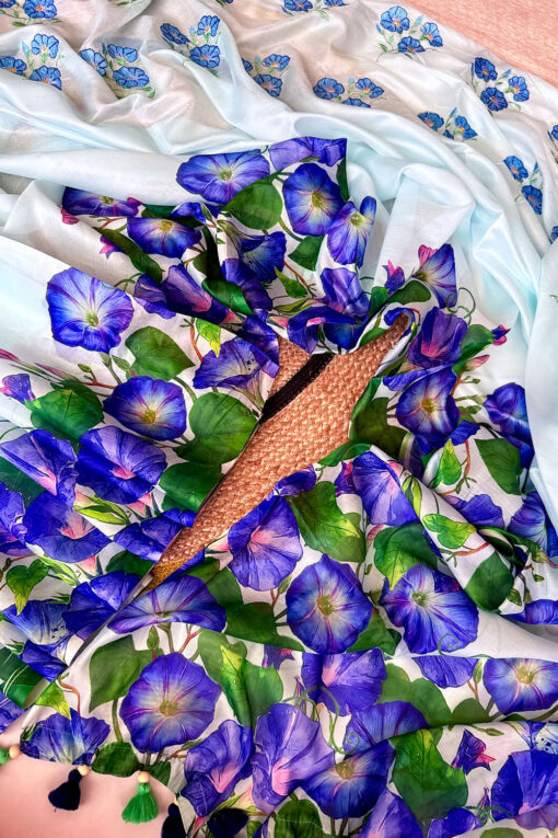 Kolmi Embroidery |  Tangail Silk Saree - Image 2