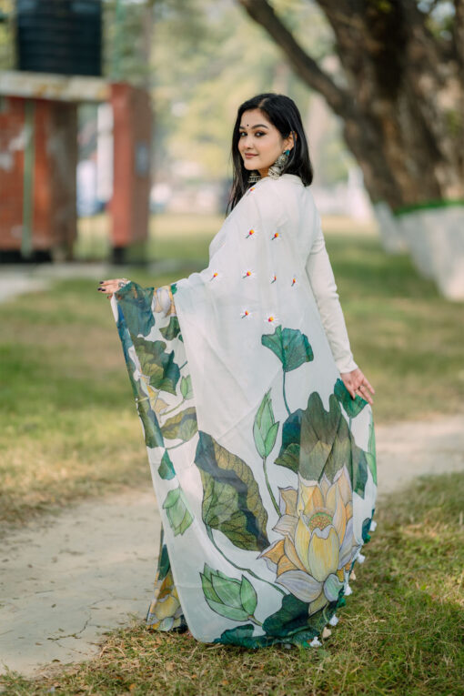 Shapla Embroidery |  Tangail Silk Saree