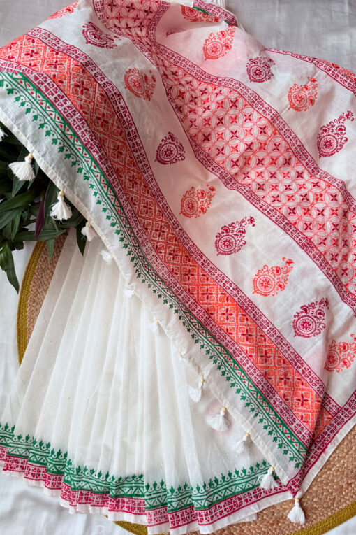 Shurvo | Handwork Blockprint Saree - Image 6