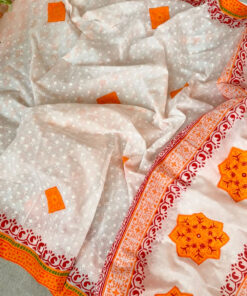 Falgun | Blockprint Embroidery Saree