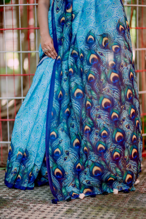 Akashi Peacock | Susmita Silk Saree - Image 3