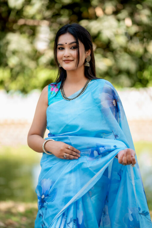 Sea beach | Tangail Silk Saree - Image 3