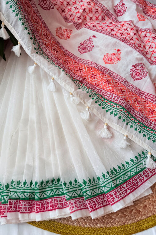 Shurvo | Handwork Blockprint Saree - Image 4
