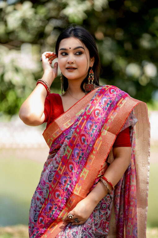Pinkish | Katan Border Design - Image 2