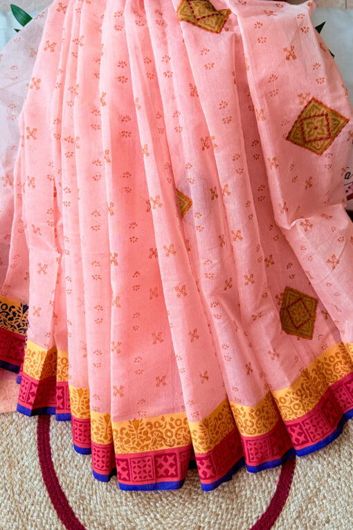 Mithay | Blockprint Embroidery Saree