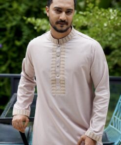 Skin Color Embroidery Panjabi